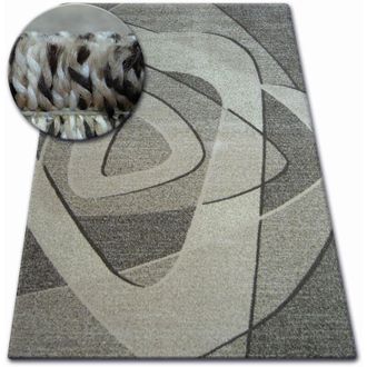 RugsX Rugsx - Alfombra Shadow 8594 Marr&oacute;n/beige Claro Beige 120x170 Cm