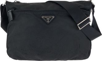 Prada Nylon Tessuto Triangle Logo Shoulder Bag