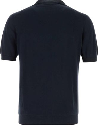 Fedeli Mens Sweater Navy Cotton