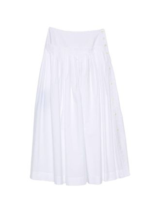Lanvin Midi Skirt With Side Button Closure