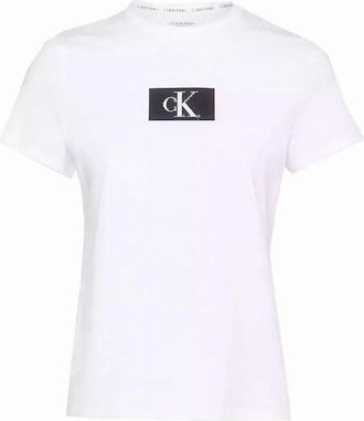 Calvin Klein Womens CK 1996 Crew-Neck T-Shirt, White - Size: 18/16