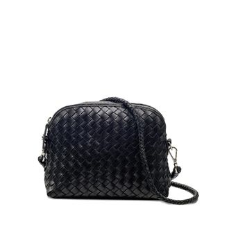 Dragon Diffusion Fellini Woven-leather Cross Body Bag