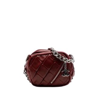 Chanel Pre-owned Camera Bag - Dames - Pre-owned - Rood - Maat: ONE Size Leer