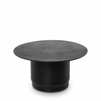 Koketto Home Mesa centro redonda 55cm de aluminio en negro