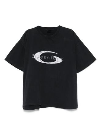 Balenciaga T-shirt in cotone - Nero