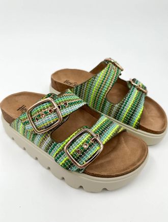 Corkys Footwear Womens Boho Vibes Platform Sandals In Green