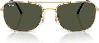 Ray-Ban Sunglasses Rb3755 001/31 Gold/Green Unisex