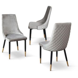 Milani Home ARLETTE - sedia di design moderno in velluto