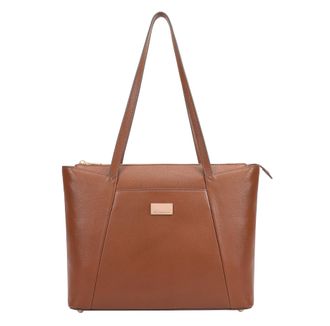 Paul Costelloe Womens Sahara Leather Shoulder Bag - Brown - One Size