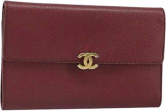 Chanel Pre-owned Wallets, female, Red, Size: ONE SIZE Pre-owned Vintage Wallet