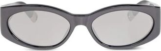 Jacquemus Ovalo Jac 4 - Dames - Zonnebrillen - Grijs - 56 MM - Accessoires