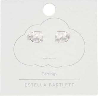 Estella Bartlett Trio Star Ear Crawler Earrings in Silver Plated at Nordstrom
