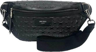 Jimmy Choo London Black Leather Fanny Pack (Pre-Owned)