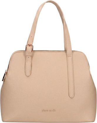 Pierre Cardin Solara Plus Schoudertas - Dames - Handtassen - Beige - ONE Size - Leer - Tassen