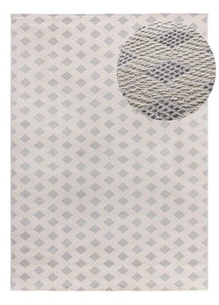 Atticgo Alfombra con relieve gris claro 133x190 cm