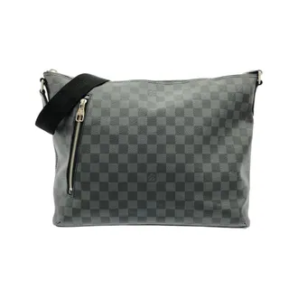 Louis Vuitton Dark Gray Graphite Coated Canvas Shoulder Bag (Pre-Owned)