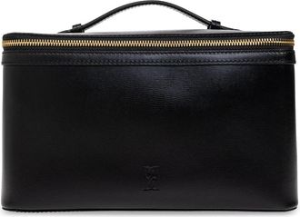 By Malene Birger Cosmetic Bag Aya - Dames - Toilettassen - Zwart - ONE Size - Leer - Tassen
