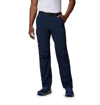 Columbia Mens Columbia Silver Ridge Pants Navy Convertible Straight Leg Hiking JZZ515