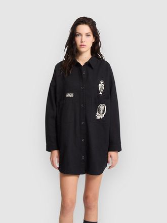 Volcom Fa Vaderetro Kleid schwarz