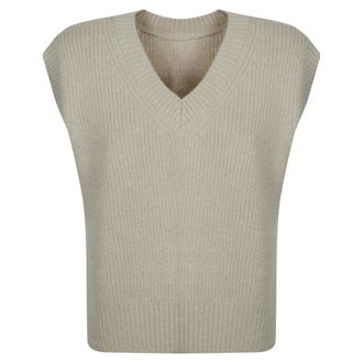 C.T. Plage Pullover met hoge hals en lange mouwen - Dames - Truien - Beige - Maat: S
