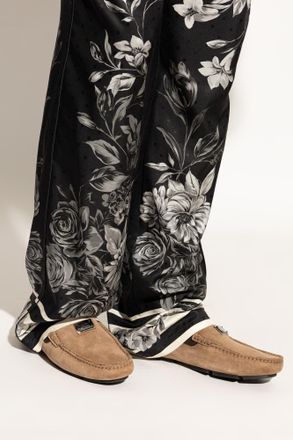Dolce & Gabbana Leather Moccasins, Mens, Brown