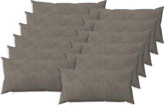 vidaXL Coj&iacute;n Con Almohada Heerlen 12 Uds. Gris Claro Terciopelo Vidaxl