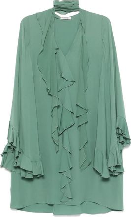 Dorothee Schumacher Abito midi con ruches - Verde