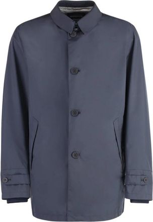 Herno Klassiek Enkelrijig Jasje - Heren - Mantel - Blauw - 4XL - Jassen