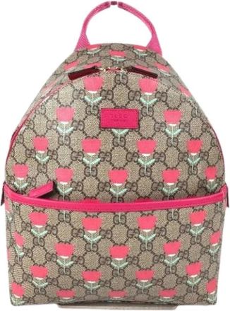Gucci Vintage, unisex, Veelkleurig, ONE Size, Pre-owned Vintage GG Supreme Rugzak