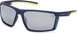 Timberland TB9333 Polarized 91D Mens Sunglasses Blue Size 67