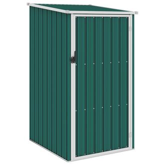 vidaXL Cobertizo De Jard&iacute;n Verde Acero Galvanizado 87x98x159 Cm Vidaxl