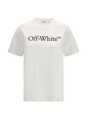 Off-white White Big Logo Bookish Cotton T-Shirt