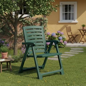 Dmora Dmora Chaise De Camping Pliante, Made In Italy, 55x59x82 Cm, Couleur Verte
