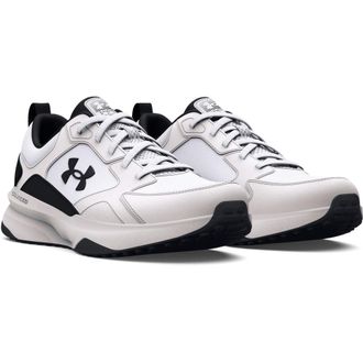 Under Armour Trainingsschuh UNDER ARMOUR UA Charged Edge, Herren, Gr. 47,5, weiss (wei&szlig;, wei&szlig;, schwarz), Leder, Synthetik, Textil, Schuhe Trainingsschuh