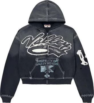 Vale Zip Up Religion Hoodie Black 11451-1SS2604VFRZUB-BLAC