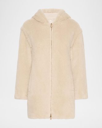 Max Mara Teddy Overszied Hooded Jacket
