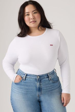 Levi's Hayes Long Sleeve Tee (Plus Size) - Mujer - 1X - White / White +