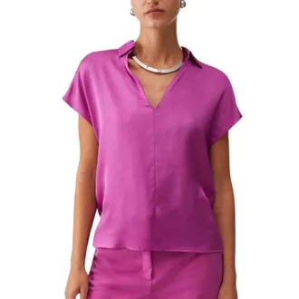 Liu Jo Dames, Blouses & Shirts, Roze, Maat: S Satijn