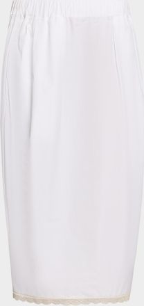 Maria McManus Lace-Trim Midi Tulip Skirt