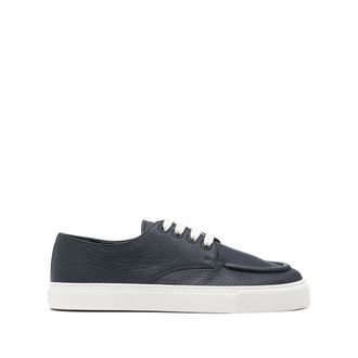 Prada Leather Lace-up Sneakers