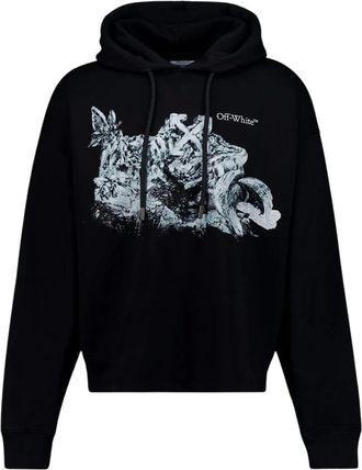 Off-white Hoodies & sweatvesten, Heren, Zwart, M, Katoen, Eagle Rock Hooded Sweatshirt