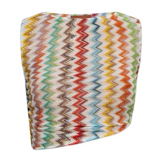 Missoni Sleeveless Tops, female, Multicolor, Size: 2XS Zig-zag Top