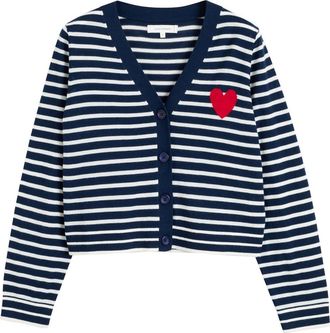 Chinti and Parker Cardigan Breton Heart - Blu