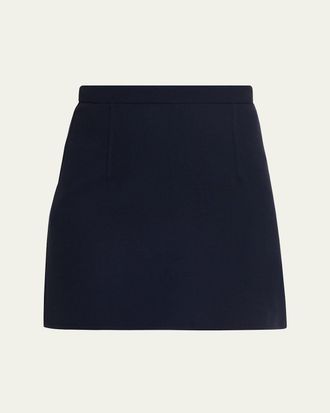 Michael Kors Wool Crepe Mini Skirt