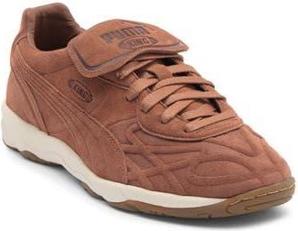 Puma King Indoor Clean Soccer Sneaker in Brown Mushroom at Nordstrom Rack, Size 11.5