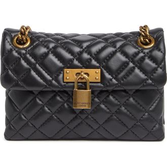 Kurt Geiger KURT GEIGER Mini Brixton Lock Leather Bag in Black at Nordstrom Rack