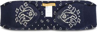 Guest In Residence Bandana Bowtie Sjaal - Dames - Accessoires - Blauw - Maat: ONE Size Wol