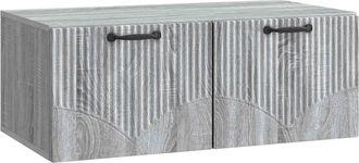 vidaXL Mueble Para Tv De Pared Gris Sonoma 78,5 X 41 X 30 Cm Vidaxl