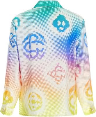 Casablanca Mens Multicolor Silk Blouse