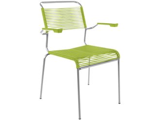 Schubiger M&ouml;bel Spaghetti-Stuhl S&auml;ntis mit Armlehne